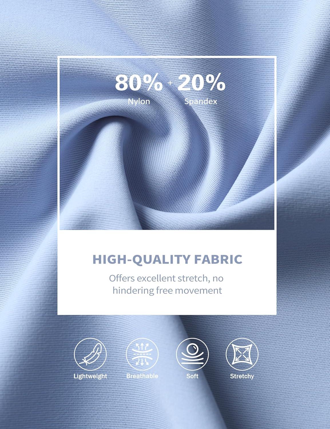 imageHarrison Howard Short Sleeve Lace Top Show Shirt Breathable with Graceful Back Lace Rider TopIce Blue