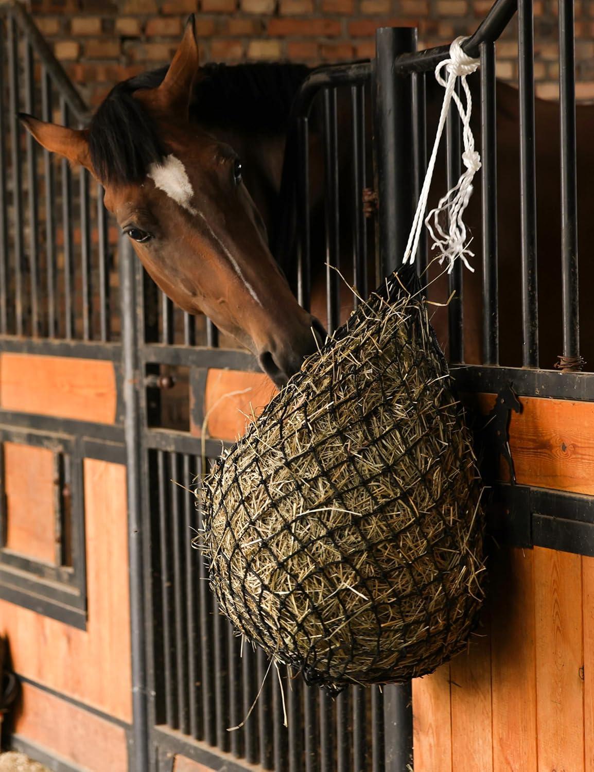 imageHarrison Howard Slow Feed Hay Net HorseBlackBlack