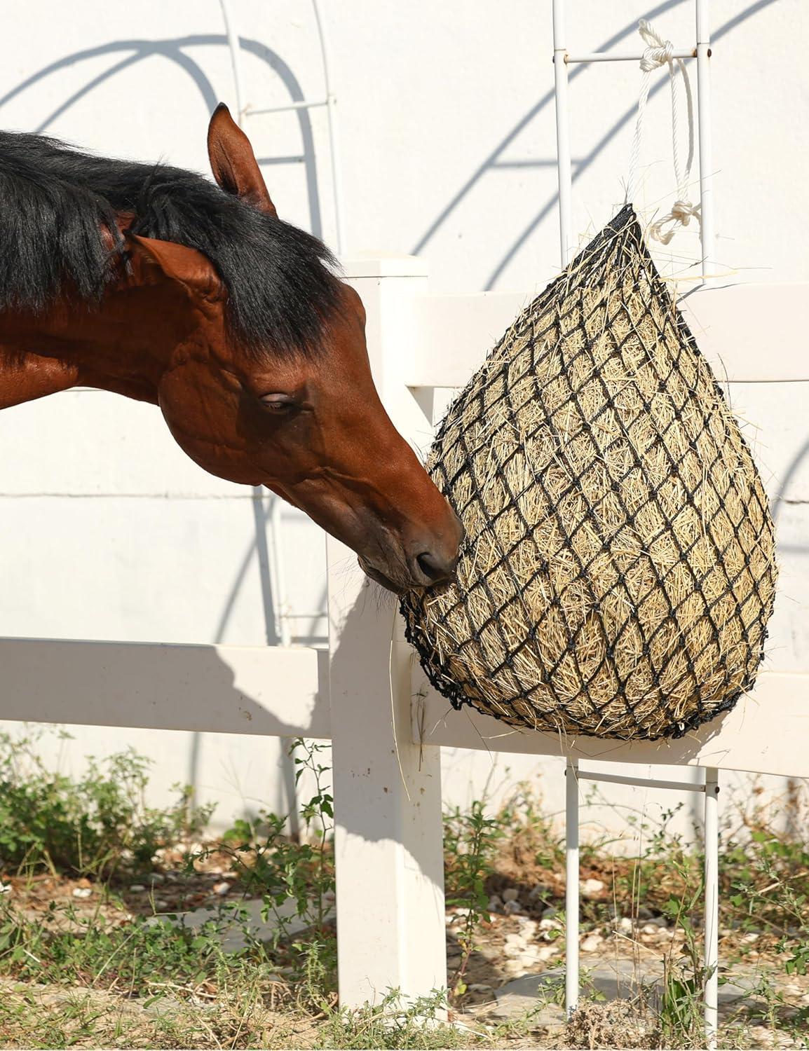 imageHarrison Howard Slow Feed Hay Net HorseBlackBlack