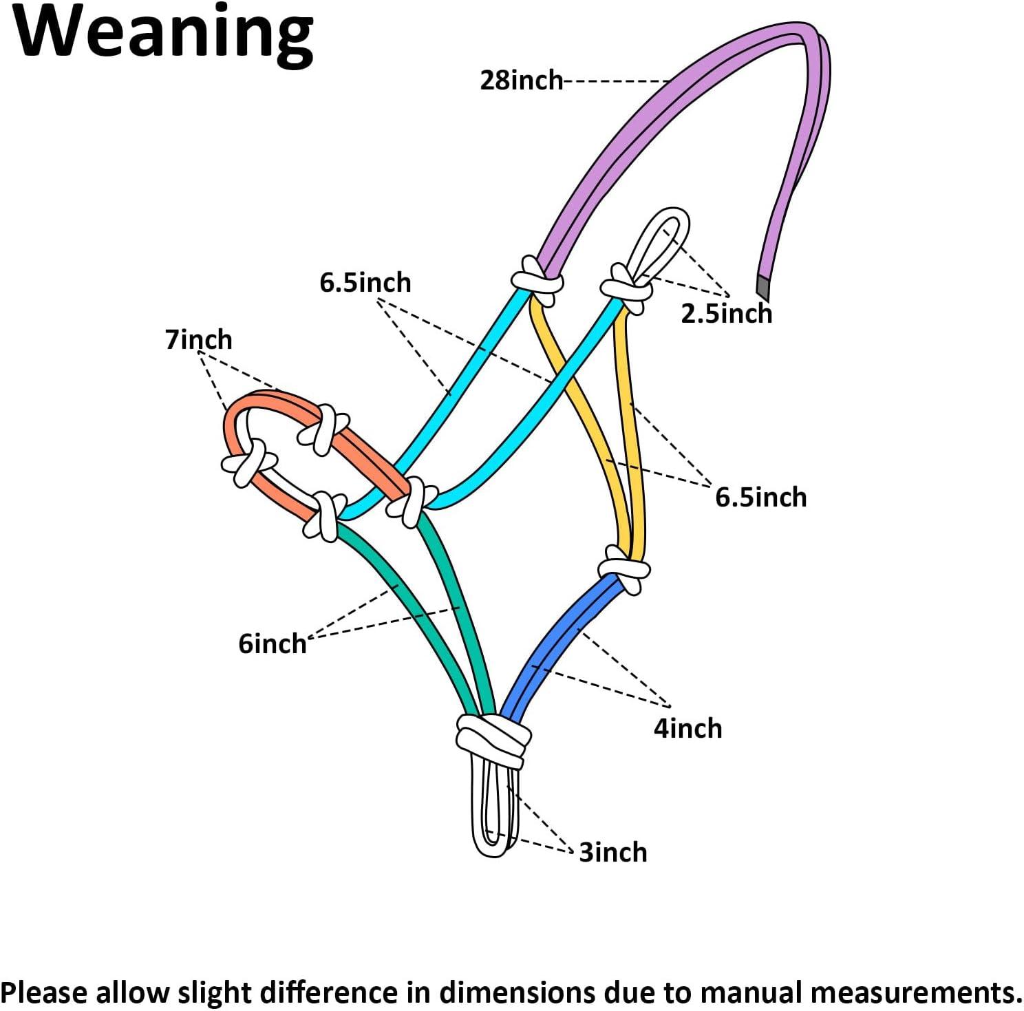 imageHarrison Howard Super Sturdy Horse Rope Training Halter with 4 Knot 14quot Stiff Halter CordBlack