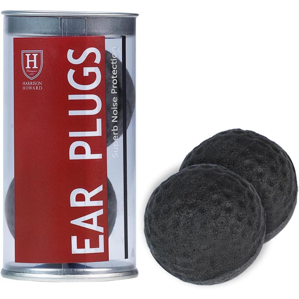 imageHarrison Howard EaseFit Equestrian Earplugs 3cm Horse Foam Ear Plugs Balls 2 PCSNavyBlack
