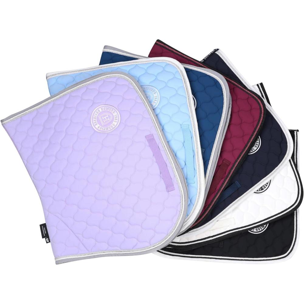 imageHarrison Howard Equestrian All Purpose Saddle Pad HighPerformance English Saddle Pad with Superior Shock AbsorptionLavender