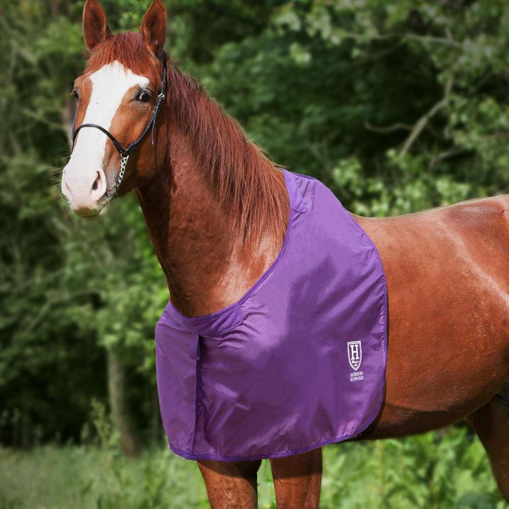 imageHarrison Howard HHorse Shoulder Guard AntiRub Bib Chest Saver Wither Protector Champion BluePurple