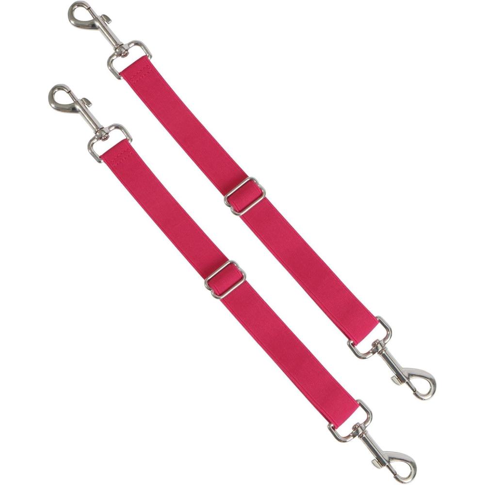 imageHarrison Howard HalfWay Elastic Horse Leg Straps Replacement Horse Blanket Sheet Leg Straps Adjustable Length wFlexibility Orange Full LargeRose Pink