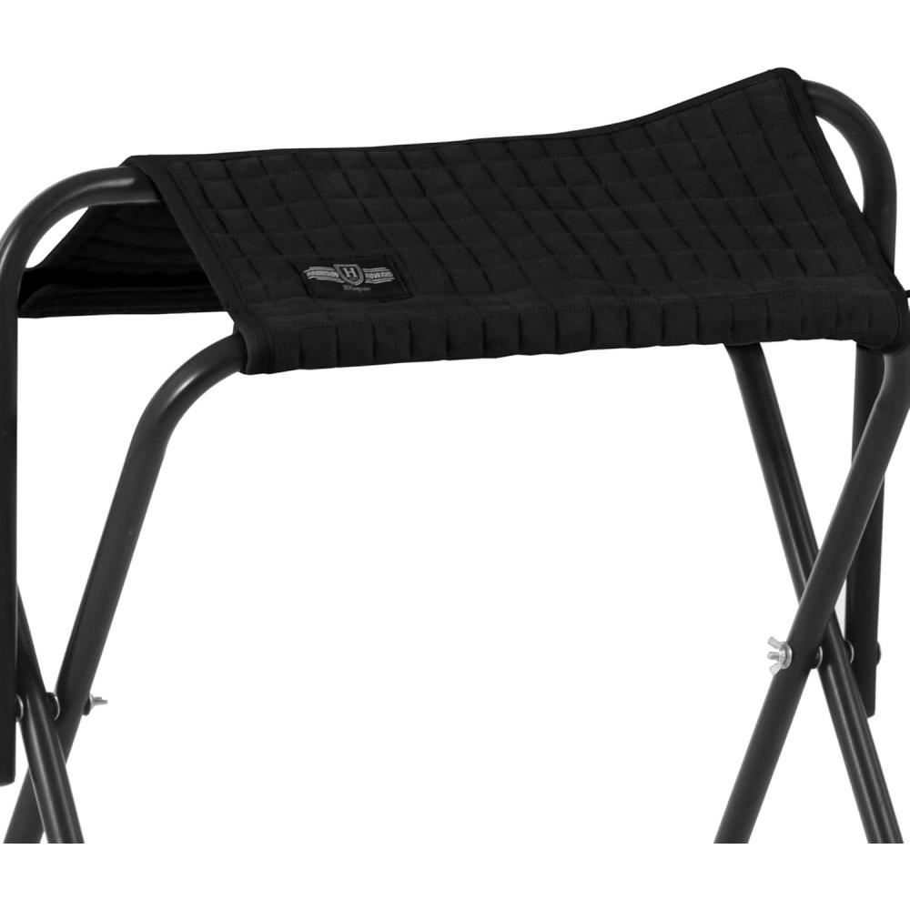 imageHarrison Howard Horse Saddle Rack Protective Cover Suede Cover for saddle Stands Compatible with All Saddle Stands Not Included NavyBlack