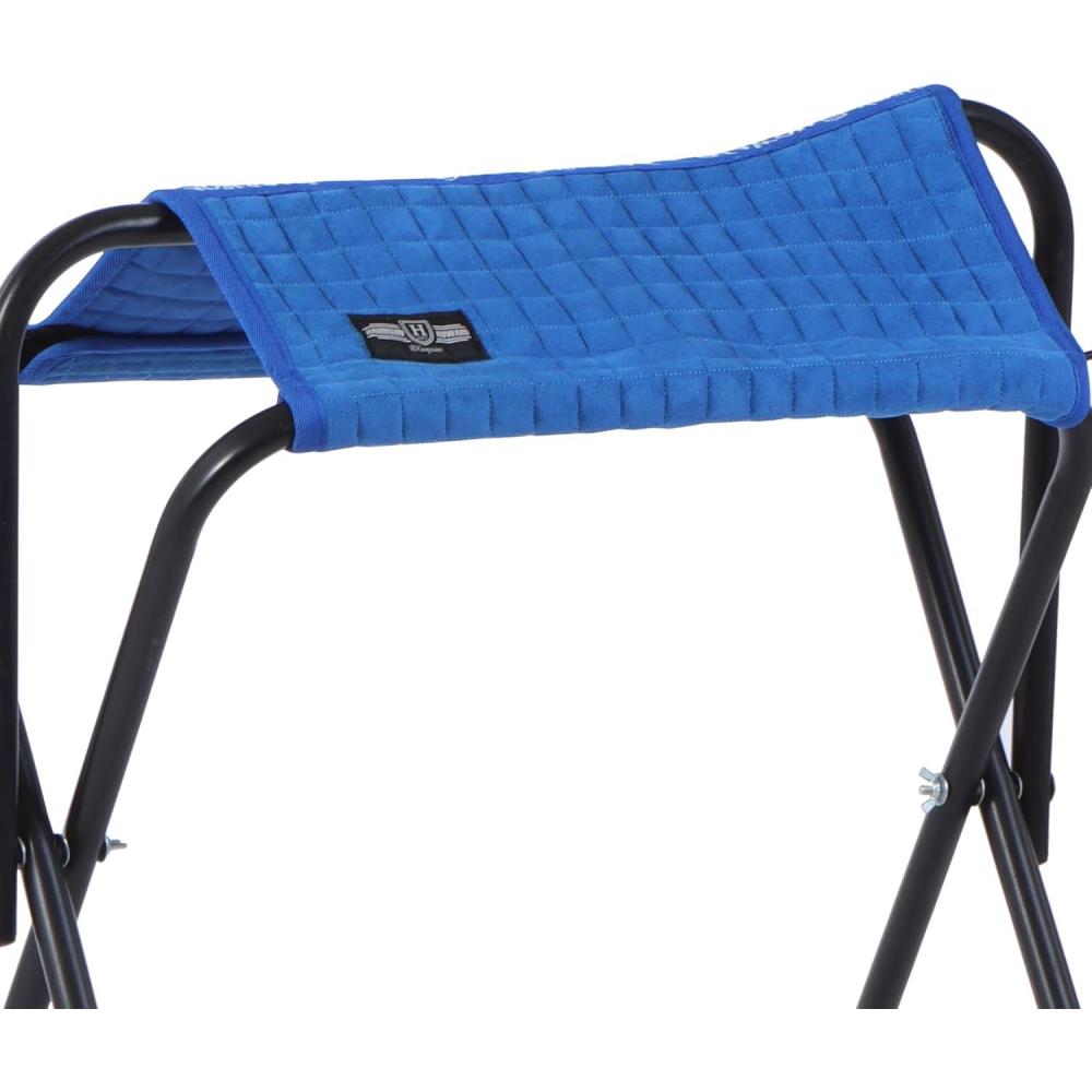 imageHarrison Howard Horse Saddle Rack Protective Cover Suede Cover for saddle Stands Compatible with All Saddle Stands Not Included NavyBlue