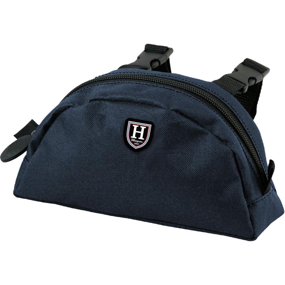 imageHarrison Howard Saddle Pommel Pocket with Durable Waterproof Fabric Pouch for Western SaddleDeep Navy