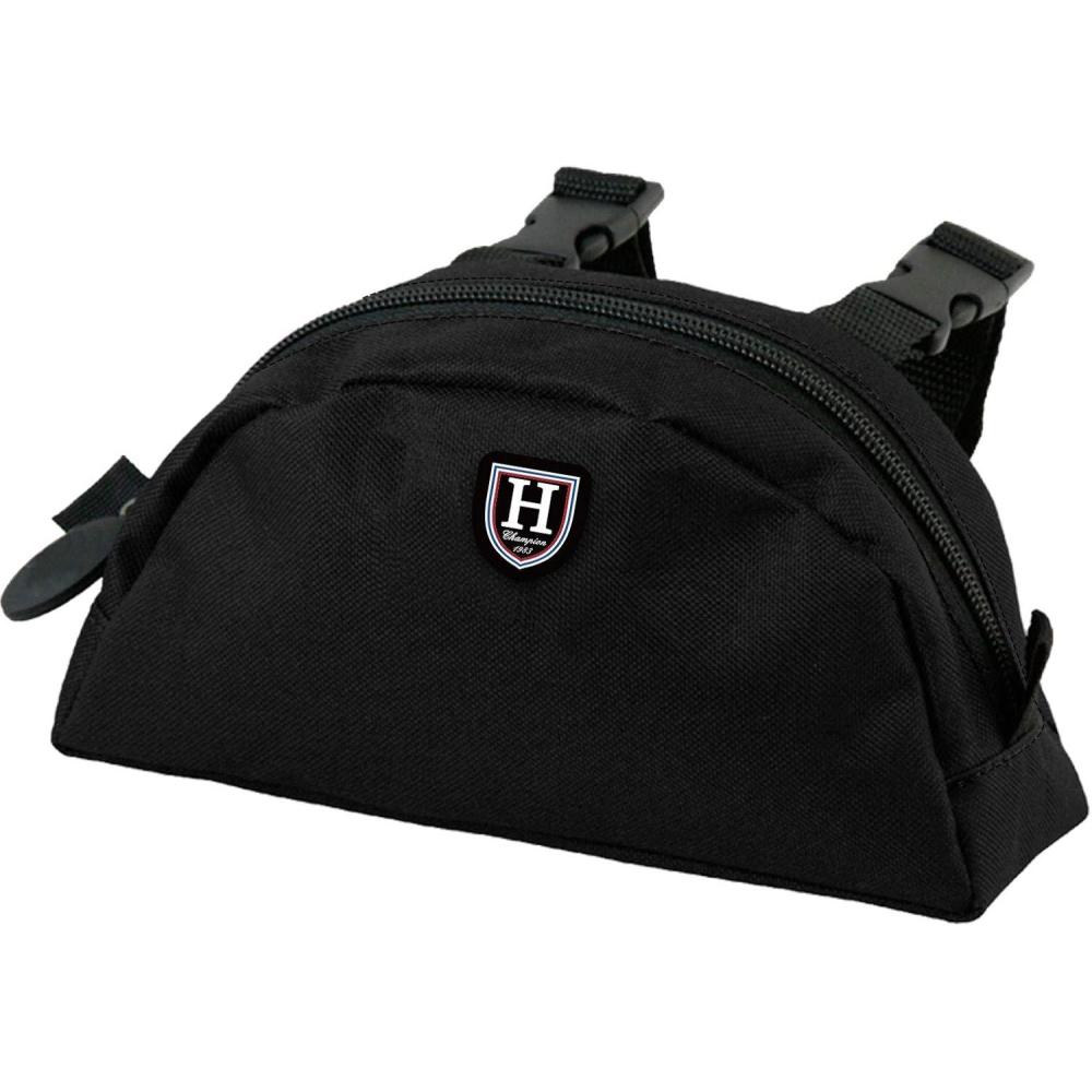 imageHarrison Howard Saddle Pommel Pocket with Durable Waterproof Fabric Pouch for Western SaddleMars Black