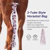 Harrison Howard 3 Tube Stretchy Fabrics Adjustable Closure Lightweight Horse Tail Bag for Horses Braid-in Tail Bag(Dream Star)