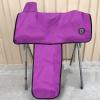 Harrison Howard 600 Denier Splash-Resistant Protective Saddle Cover Protection from Scratches, Direct Sunlight, and Dust/Debris Keeps Saddle in Pristine Condition-Red(Purple)