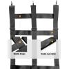 Harrison Howard Adjustable Poly 3-Slat Stall Guards for Horse Barns Stall Guard for Horses Home Barn Use Stall Guard Black(Black)