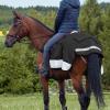 Harrison Howard Alpine Horse Exercise Sheet Fleece Waterproof Hi-Vis Horse Competition Rugs Reflective Safety with Tail Flap-Mars Black (Large)
