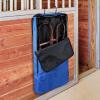 Harrison Howard Bridle/Halter Bag with 3 Prong Tack Rack Sturdy Waterproof Fabric Horse Tack Carry Bag-Navy(Blue)