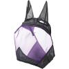 Harrison Howard CareMaster UV-Proof Great Air Flow Fly Mask Standard with Ears Silver/Black Retro(Black/Purple)