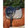 Harrison Howard Dressage Saddle Pad High-Performance Leather Saddle Pad for Horse Riding with Excellent Shock Absorption(gray)