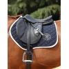 Harrison Howard English Saddle Pad for Horses Horse Riding Close Contact Saddle Pad Non-Slip Moisture-Wicking Shock Absorbing(Navy)