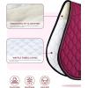 Harrison Howard Equestrian All Purpose Saddle Pad High-Performance English Saddle Pad with Superior Shock Absorption(Burgundy)