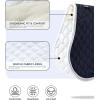 Harrison Howard Equestrian All Purpose Saddle Pad High-Performance English Saddle Pad with Superior Shock Absorption(Navy)