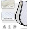 Harrison Howard Equestrian All Purpose Saddle Pad High-Performance English Saddle Pad with Superior Shock Absorption(White)