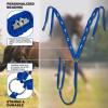 Harrison Howard Equestrian Horse Breast Collars Soft Durable Braided Paracords Royal Blue(Royal Blue)