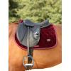 Harrison Howard General Purpose Saddle Pad for Horse Riding Training English Saddle Pad Soft Cushioning for Horse Back(Burgundy)