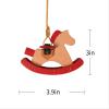 Harrison Howard Hanging Rocking Horse Decoration for Horse Lovers Decor Piece Equestrian Theme Hanging Leather Rocking Horse Piece…(Apricot)