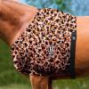Harrison Howard Heat-Insulating Breathable Stretchy Shoulder Guard Anti Rub Bib for Horse Feather Hues M(Classic Leopard)
