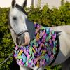 Harrison Howard Heat-Insulating Breathable Stretchy Shoulder Guard Anti Rub Bib for Horse Feather Hues M(Feather Hues)