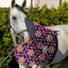 Harrison Howard Heat-Insulating Breathable Stretchy Shoulder Guard Anti Rub Bib for Horse Feather Hues M(US Flag Prism)