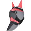 Harrison Howard Horse Fly Mask Long Nose with Ears Fuchsia/Navy M Cob(Orange /black)