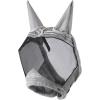 Harrison Howard Horse Fly Mask UV Protective Fine Mesh with Extra Wool Soft Touch on Skin Fly and UV Protection Moonlight Silver S(Moonlight Silver)