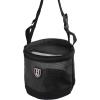 Harrison Howard Horse Muzzle Feed Bag Nylon Mesh Grain Feed Bag with Padded Neck Strap Adjustable Belt Mint Small(Black)