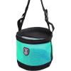 Harrison Howard Horse Muzzle Feed Bag Nylon Mesh Grain Feed Bag with Padded Neck Strap Adjustable Belt Mint Small(Mint)