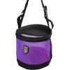 Harrison Howard Horse Muzzle Feed Bag Nylon Mesh Grain Feed Bag with Padded Neck Strap Adjustable Belt Mint Small(Purple)