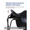 Harrison Howard Horse Saddle Rack Protective Cover | Suede Cover for saddle Stands | Compatible with All Saddle Stands (Not Included)- Navy(Black)