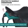 Harrison Howard Horse Saddle Rack Protector Cover Only,Universal Fit Anti-Scratch Cover, Stand Not Included-Green(Green)