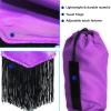Harrison Howard Horse Tail Bag with Fringe-Purple