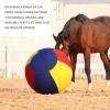 Harrison Howard Howdy Bally Horse Playball Covers Mega Ball Protective Cover for Equine Use Exclusive Fun Patterns Meadow Fiesta 40″(Victory Blaze)
