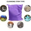 Harrison Howard Pet Washing Bag Dog Cat Horse Hair Laundry Bag for Rug Sheet Boots Pets Laundry Helper Jumbo 48L 78cm x 70cm Light Purple(Light Purple)