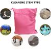 Harrison Howard Pet Washing Bag Dog Cat Horse Hair Laundry Bag for Rug Sheet Boots Pets Laundry Helper Jumbo 48L 78cm x 70cm Light Purple(Pastel Pink)
