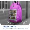 Harrison Howard Premium Durable Adjustable Horse Slow Feed Hay Bag Waterproof Large Capacity Blue(Purple)
