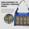 Harrison Howard Premium Durable Slow Feed Horse Hay Bags Oxford Cloth Heavy Duty Large Capacity Horse Feeding Bag-Champion Blue(Champion Blue)