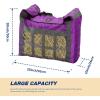 Harrison Howard Premium Durable Slow Feed Horse Hay Bags Oxford Cloth Heavy Duty Large Capacity Horse Feeding Bag-Champion Blue(Regal Purple)
