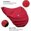 Harrison Howard Premium Waterproof/Breathable Fleece-Lined Saddle Cover Scarlet Red(Scarlet Red)