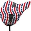 Harrison Howard Premium Waterproof/Breathable Fleece-Lined Saddle Cover Scarlet Red(Starry Stripes)