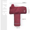 Harrison Howard Premium Western Saddle Cover Fender Protection with Unique Fleece Lining to Avoid Unnecessary Wear/Tear Perfect for Travelling-Teal(Burgundy)