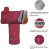 Harrison Howard Premium Western Saddle Cover Fender Protection with Unique Fleece Lining to Avoid Unnecessary Wear/Tear Perfect for Travelling-Teal(Burgundy)