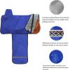 Harrison Howard Premium Western Saddle Cover Fender Protection with Unique Fleece Lining to Avoid Unnecessary Wear/Tear Perfect for Travelling-Teal(Deep Blue)