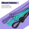 Harrison Howard Rope Halters for Horses Super Sturdy Horse Rope Training Hollow out style with 4 Knot 1/4″ Stiff Halter Cord Standard Purple(purple)