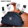 Harrison Howard Saddle Pommel Pocket with Durable Waterproof Fabric Pouch for Western Saddle(Deep Navy)